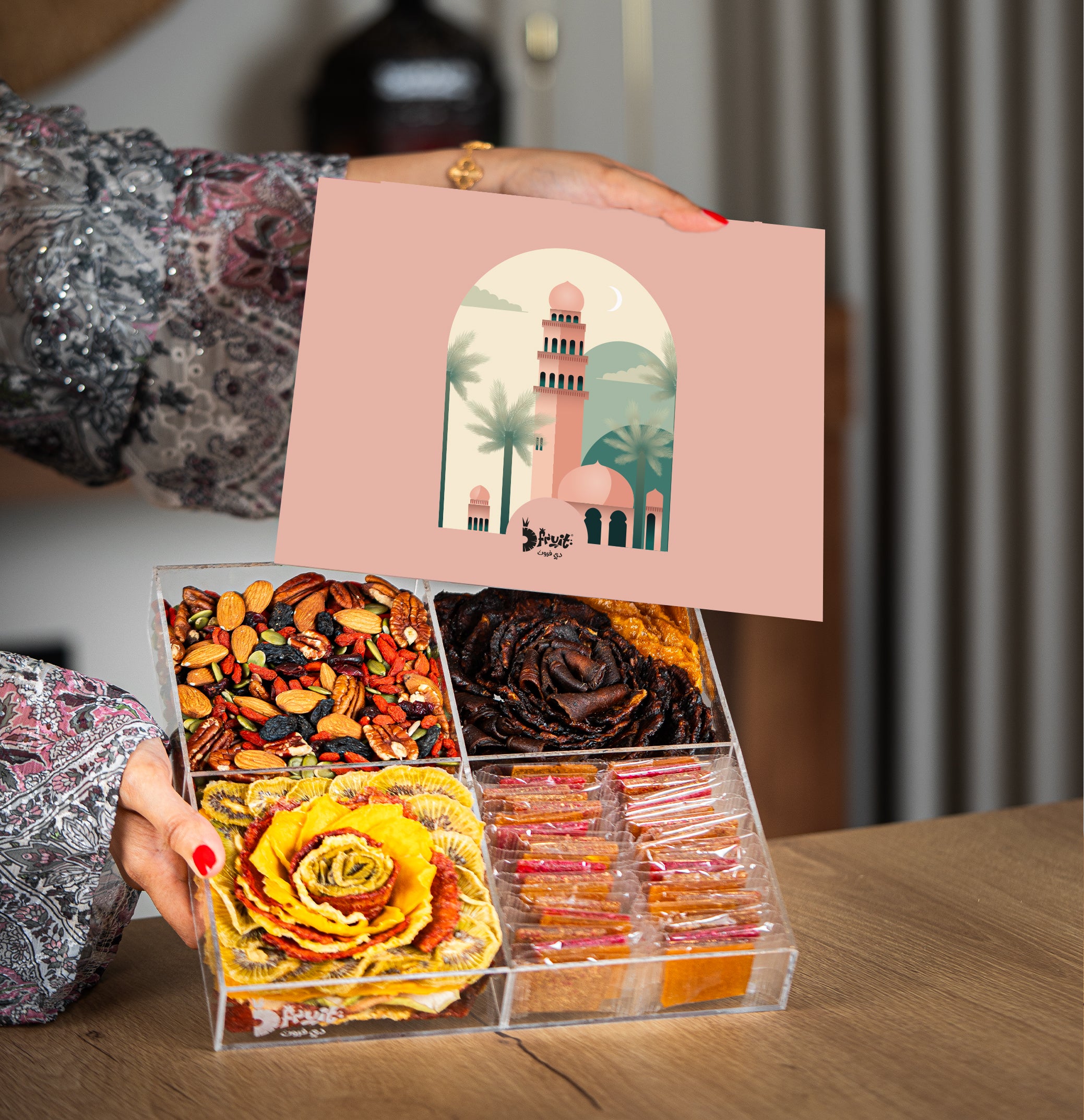 أكريلك مشكل مربع مقسم